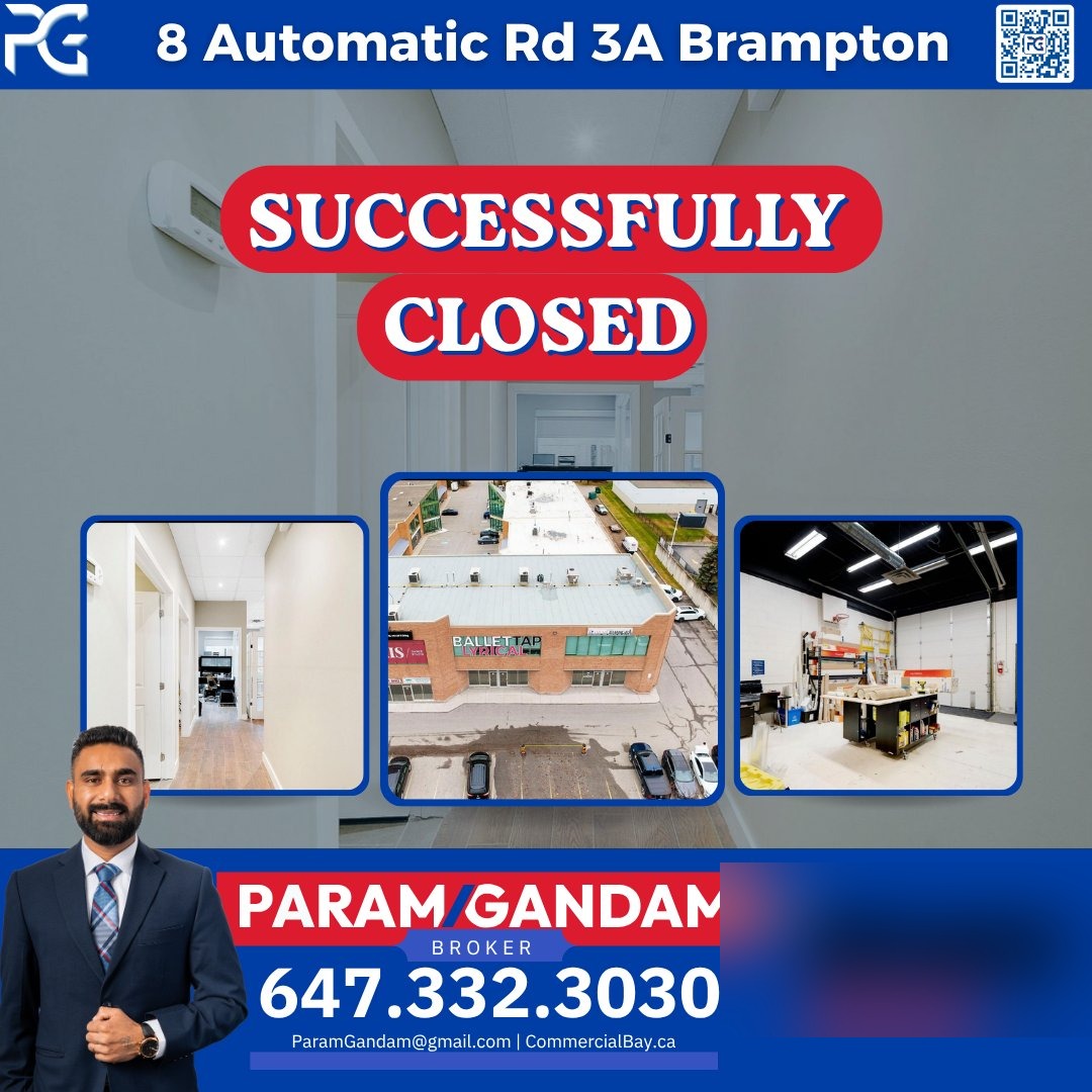 Closed commercial property in Brampton